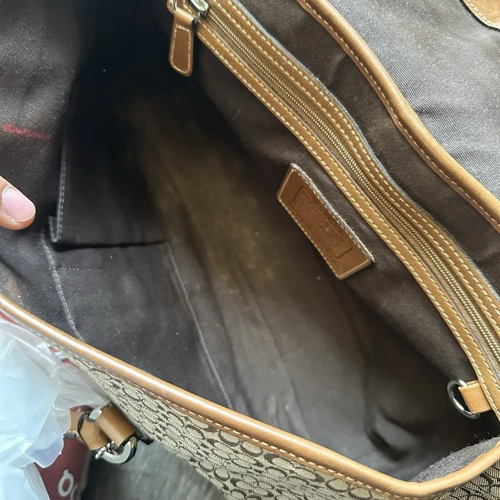 COACH Soho Signature‎ Hobo Shoulder Bag 6821 Tan Y2K Vintage